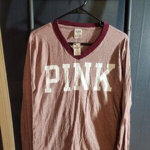 Pink Victoria's Secret Long Sleeve Tee